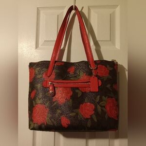 Floral coach purse